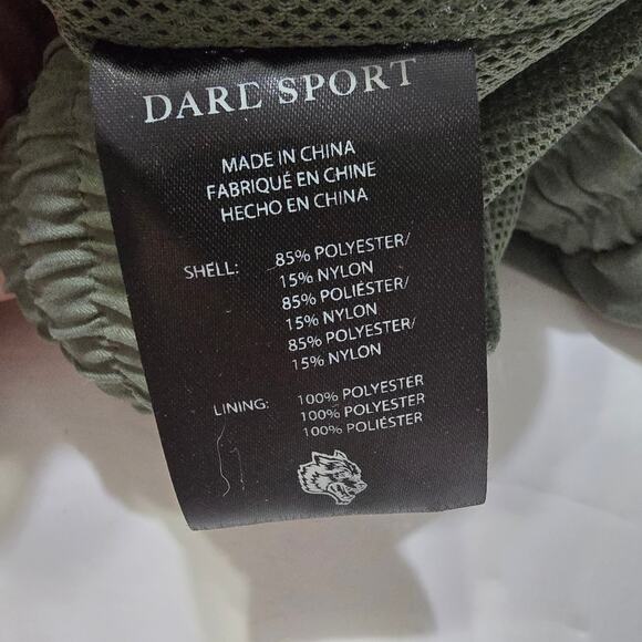 Darc Sport Darby Track Shorts Army Green EUC Size L Large - Picture 9 of 10